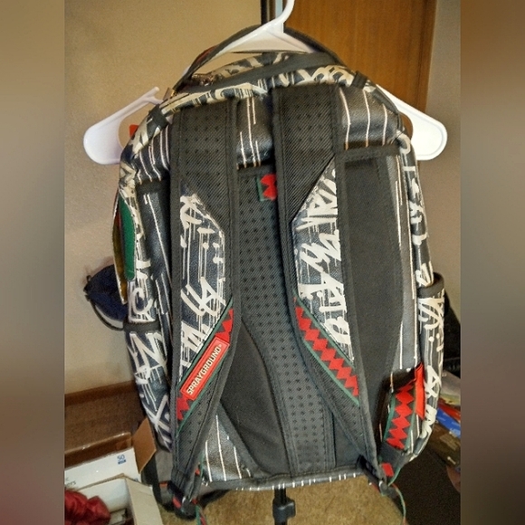 Sprayground Scribble Shark Backpack - Picture 2 of 4
